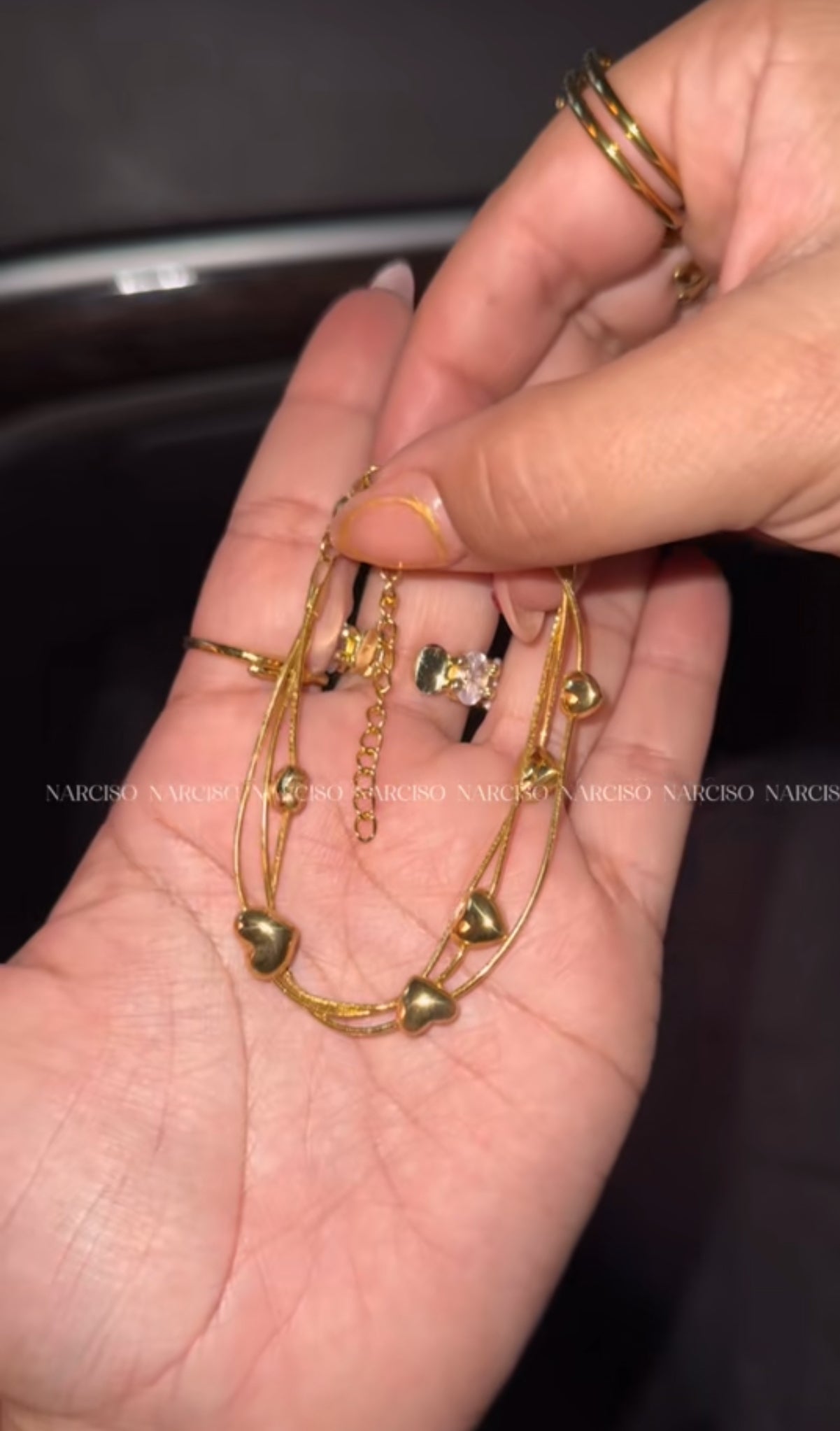 Pulsera corazones
