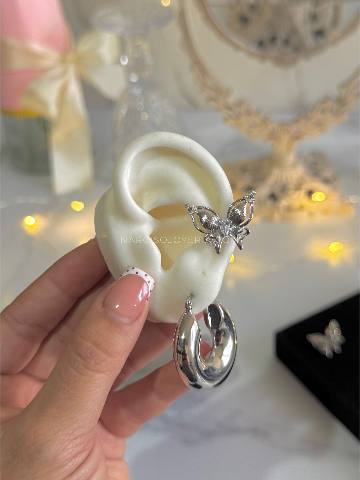 Earcuffs de mariposa