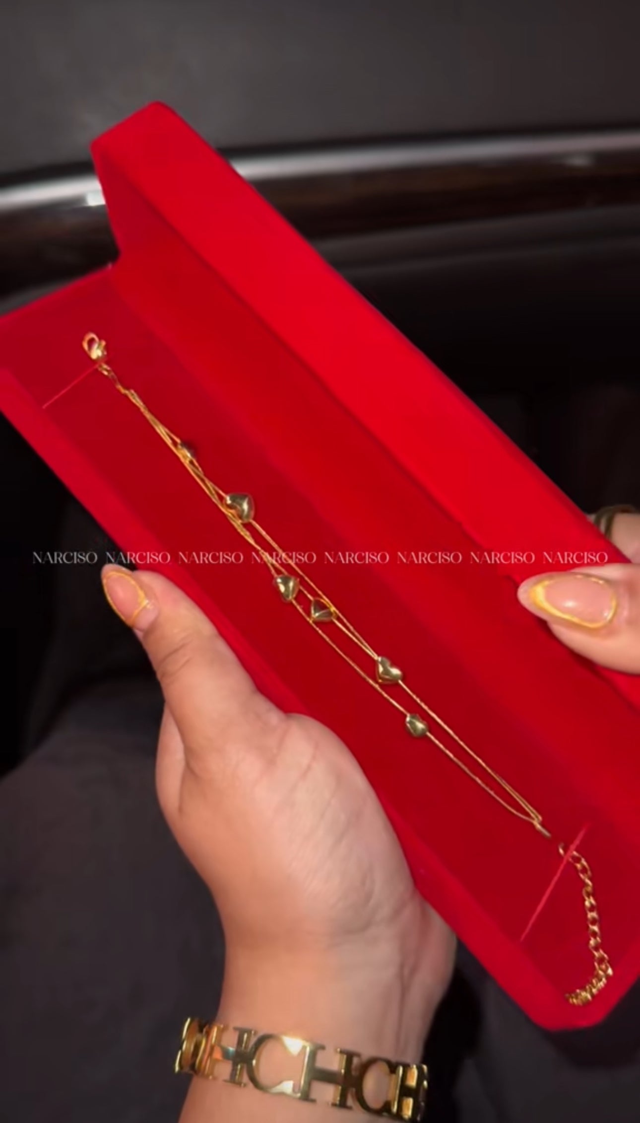 Pulsera corazones