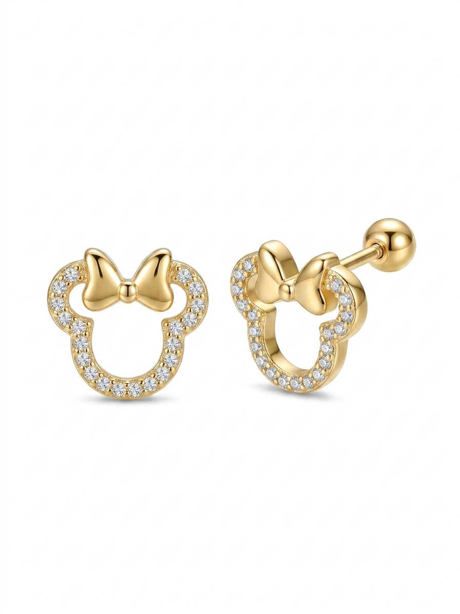 Aretes pequeños Minnie Mouse