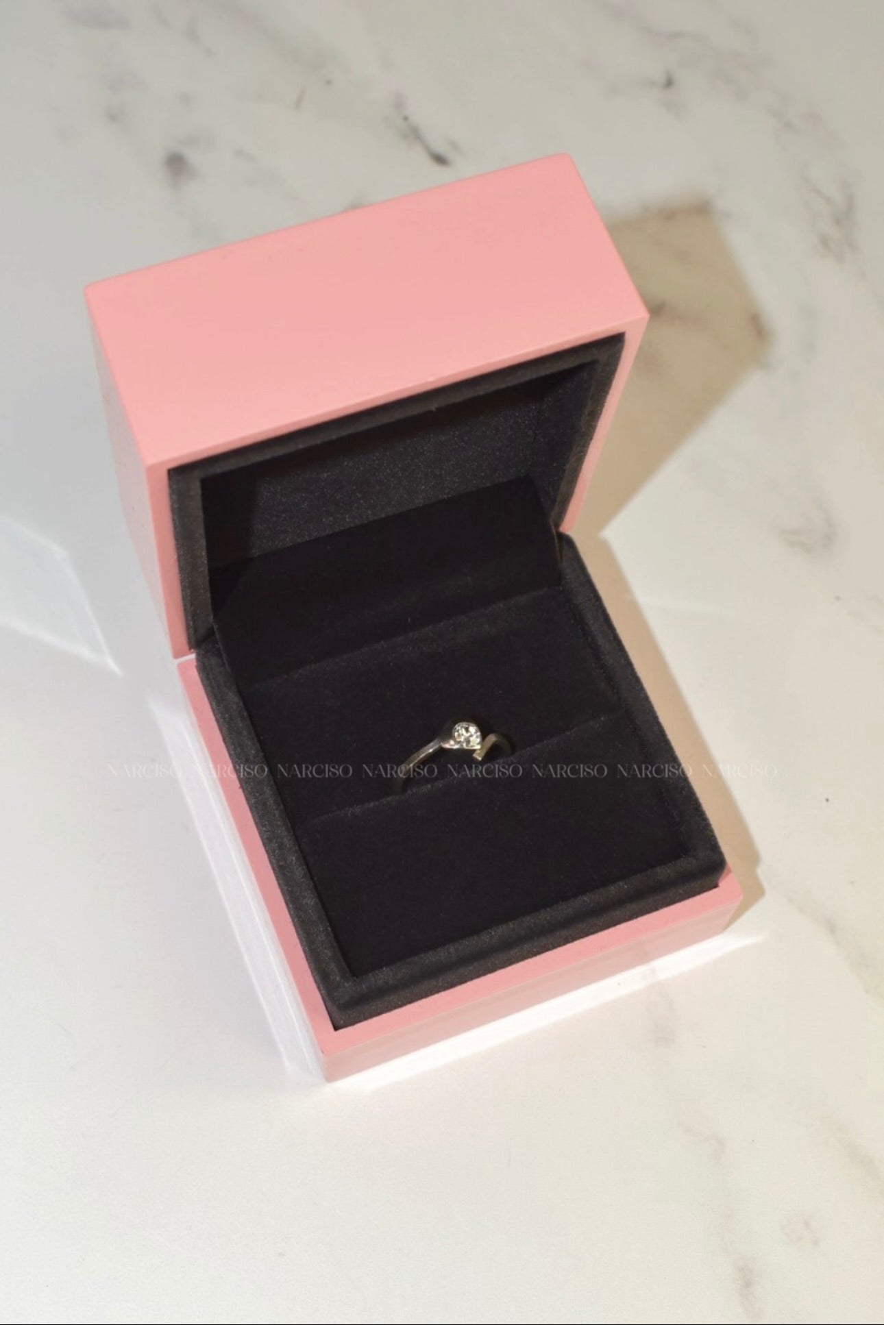 Anillo promesa corazón plateado