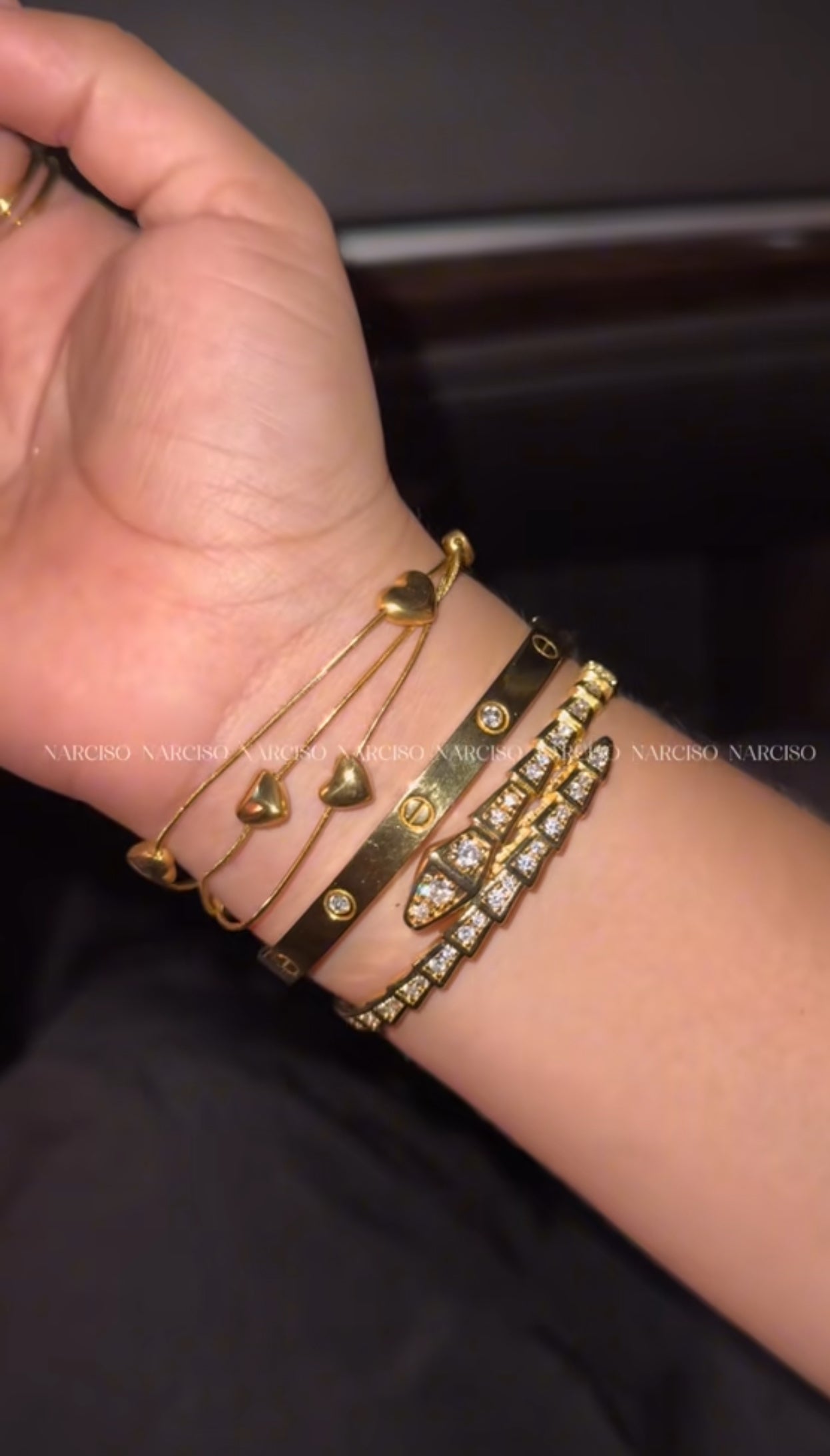 Pulsera corazones