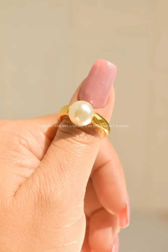 Anillo De Perla Grande Anillos