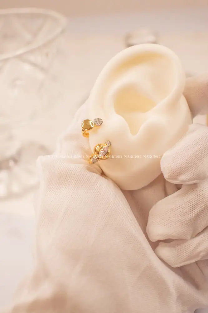 Argollas Ojo De Gato Aretes