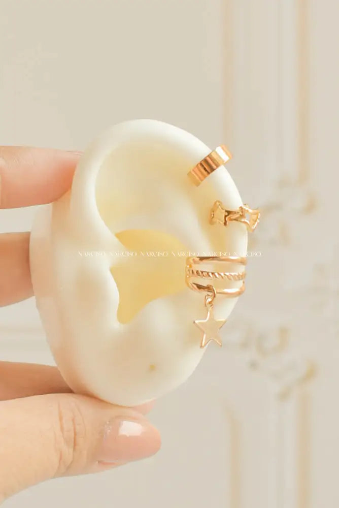 Earcuff Liso Mediano Falsos