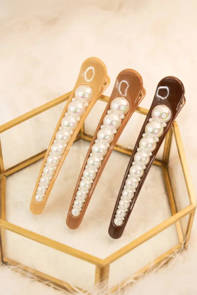 Gancho Con Perlas Cabello