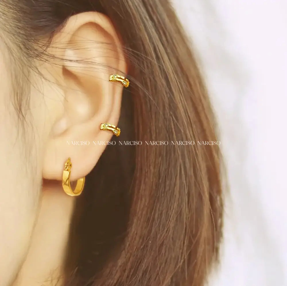 Hoops Geométricos Pequeños Aretes
