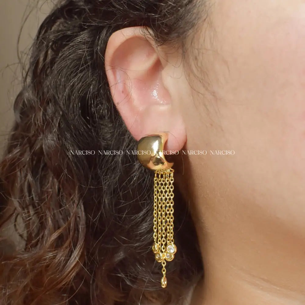 Lluvia Dorada Aretes