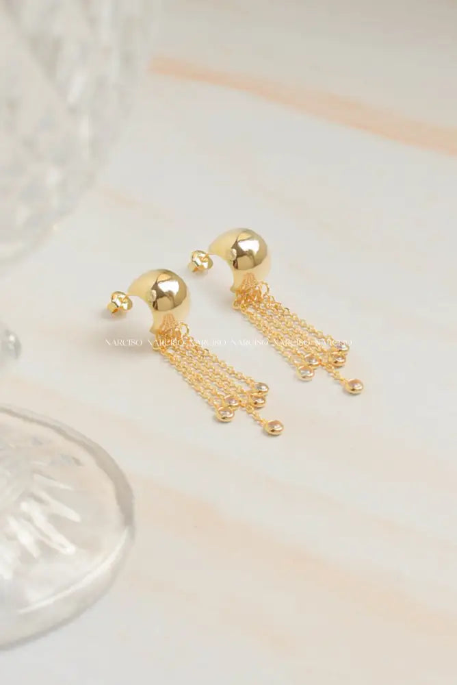 Lluvia Dorada Aretes