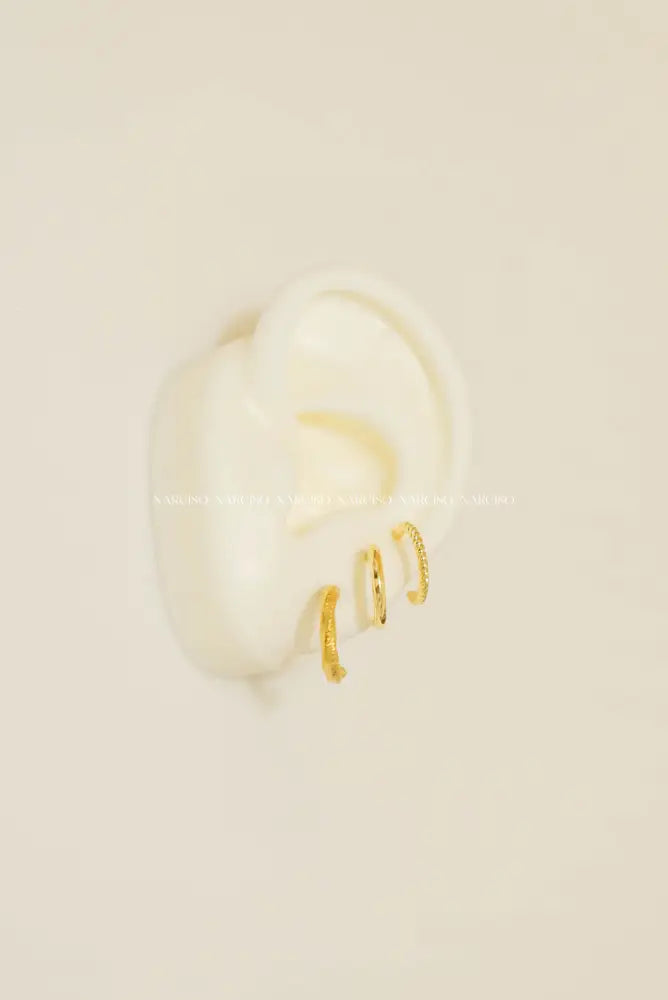 Midi Hoops Twisted Aretes