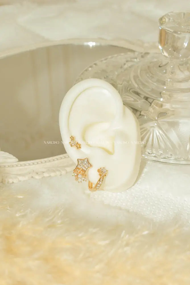 Mini Estrellas Aretes