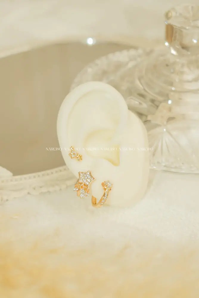 Mini Estrellas Aretes