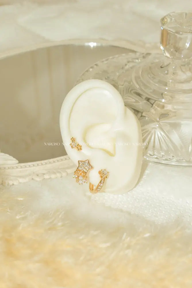Mini Estrellas Aretes