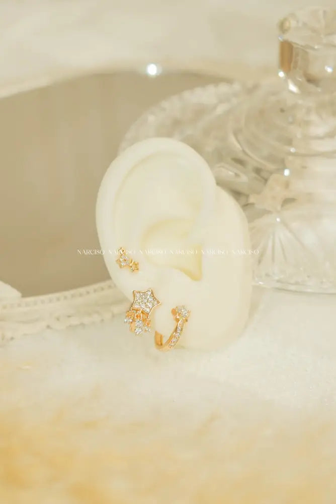 Mini Estrellas Aretes