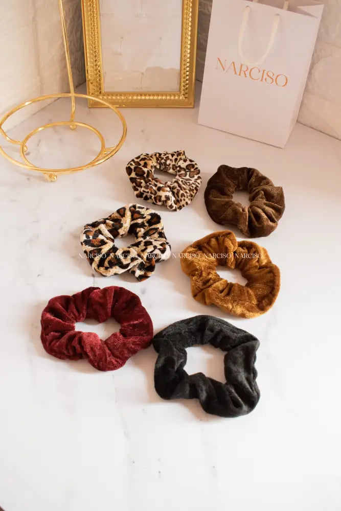 Scrunchie Animal Print Cabello