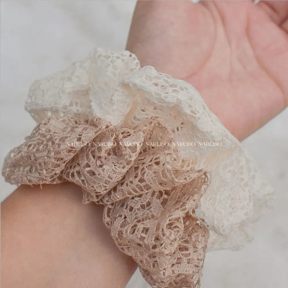 Scrunchie De Encaje Cabello
