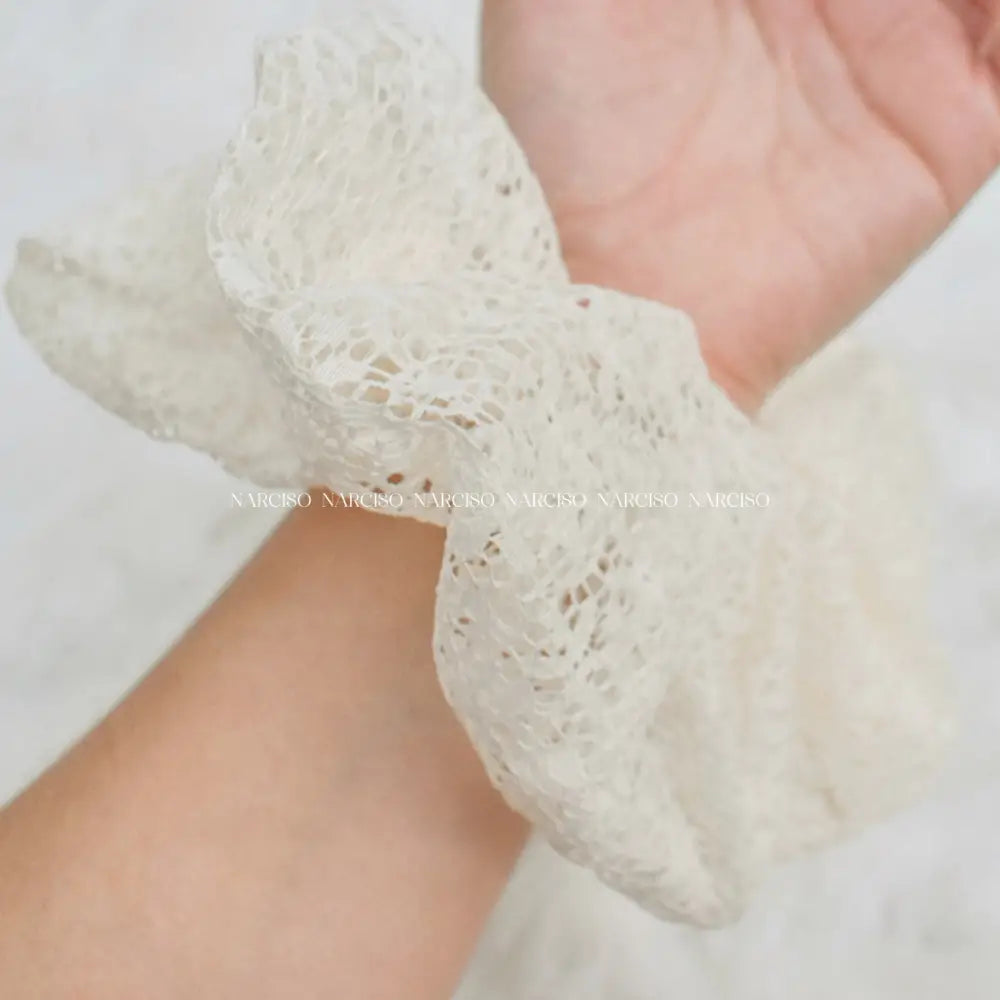Scrunchie De Encaje Xl Cabello