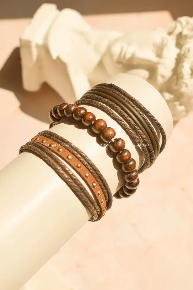 Set Café De 4 Pulseras Pulsera