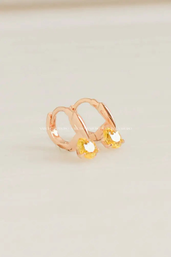 Set Circonitas Amarillas Aretes