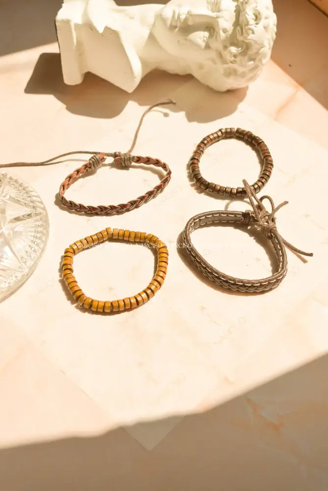 Set Tierra De 4 Pulseras Pulsera