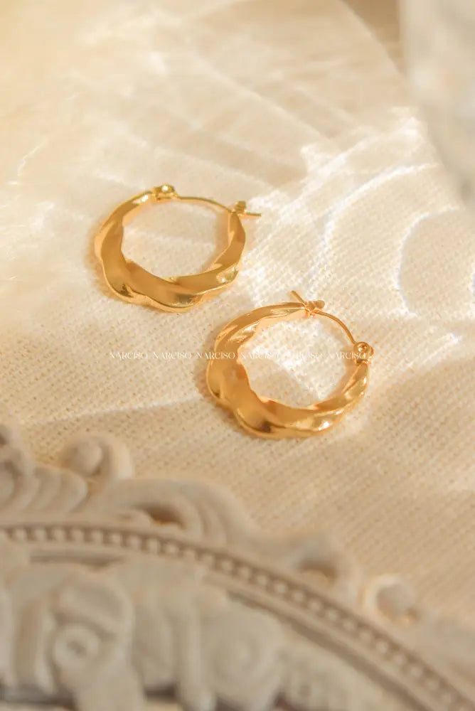 Sunburst Hoops Aretes