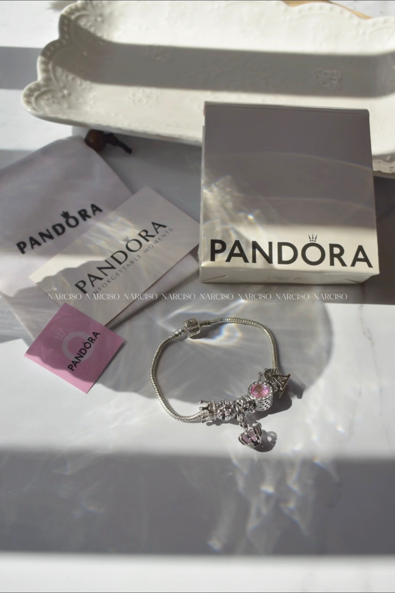 Pandora rosa princesa, feria y magia