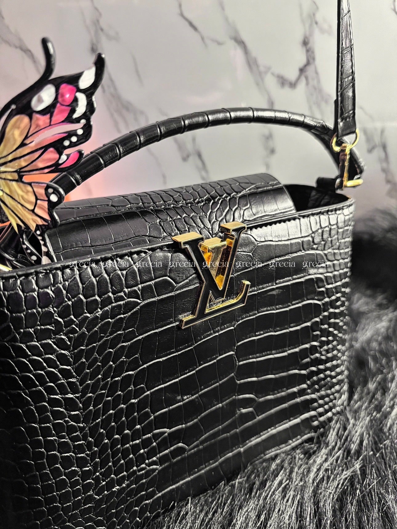 Louis Vuitton Croco negro