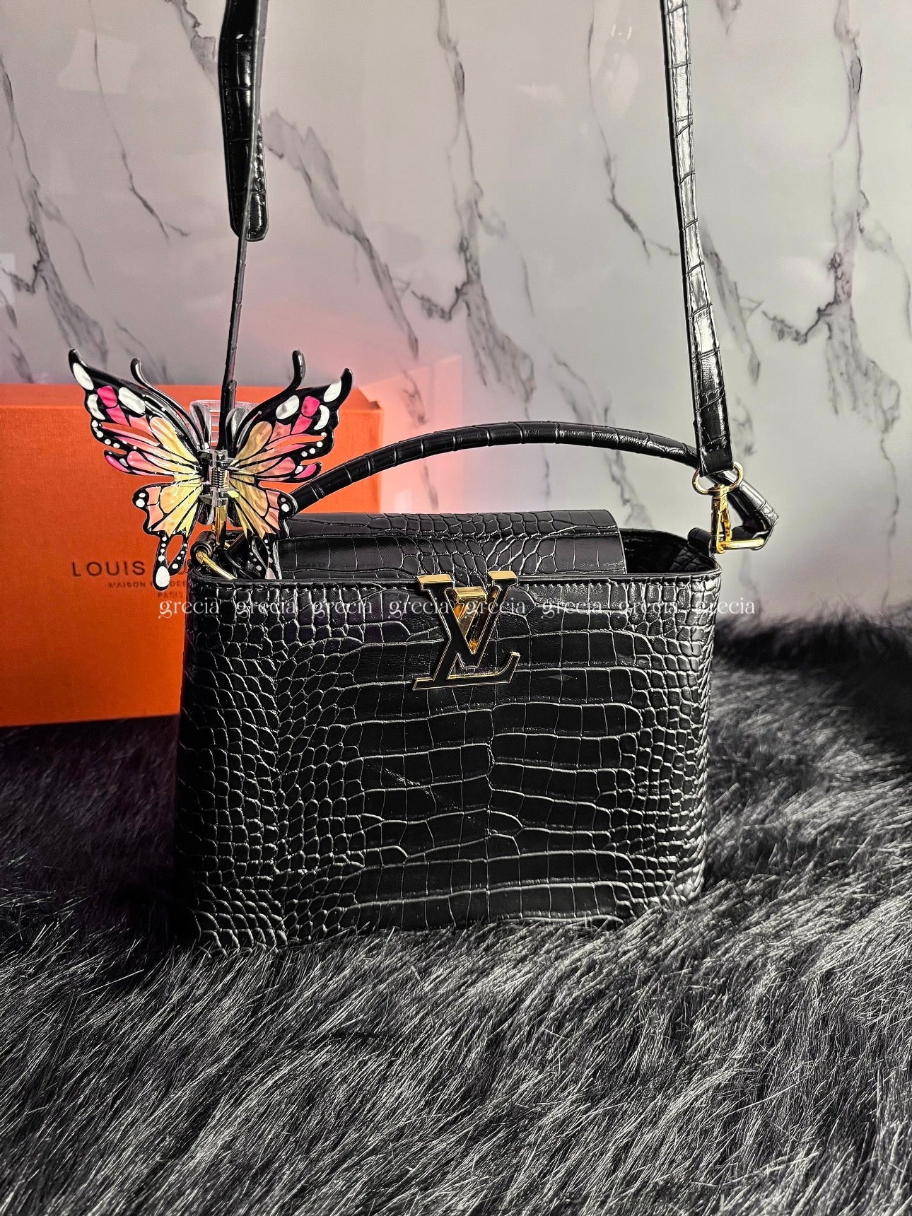Louis Vuitton Croco negro