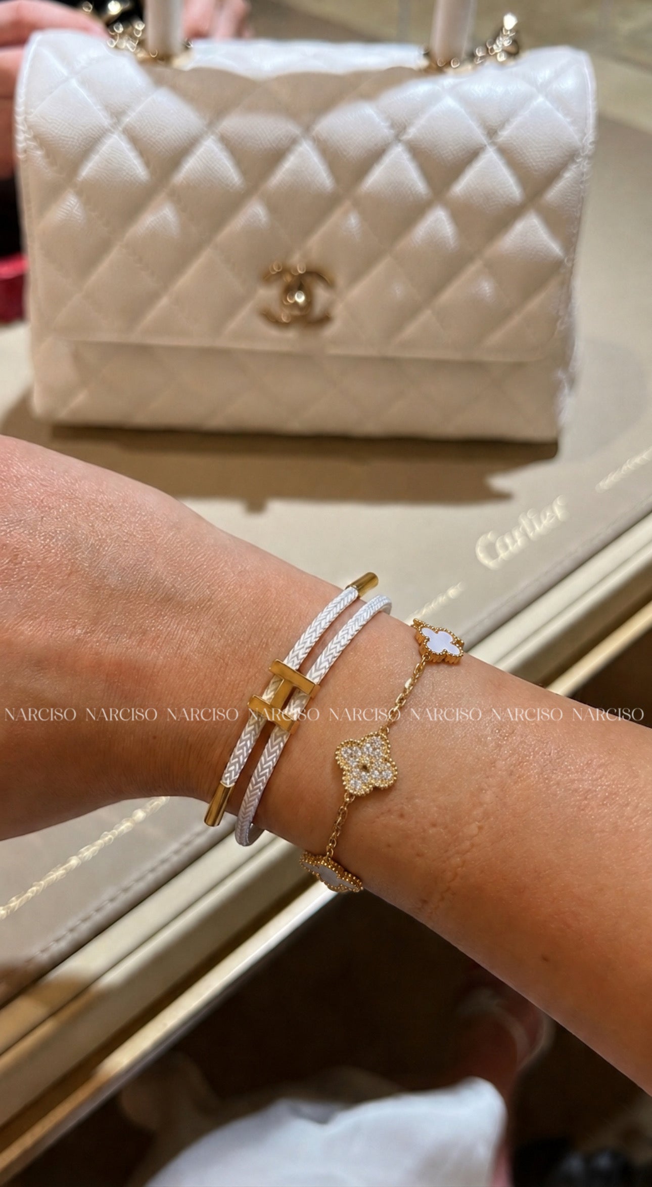 Brazalete Hermes blanco