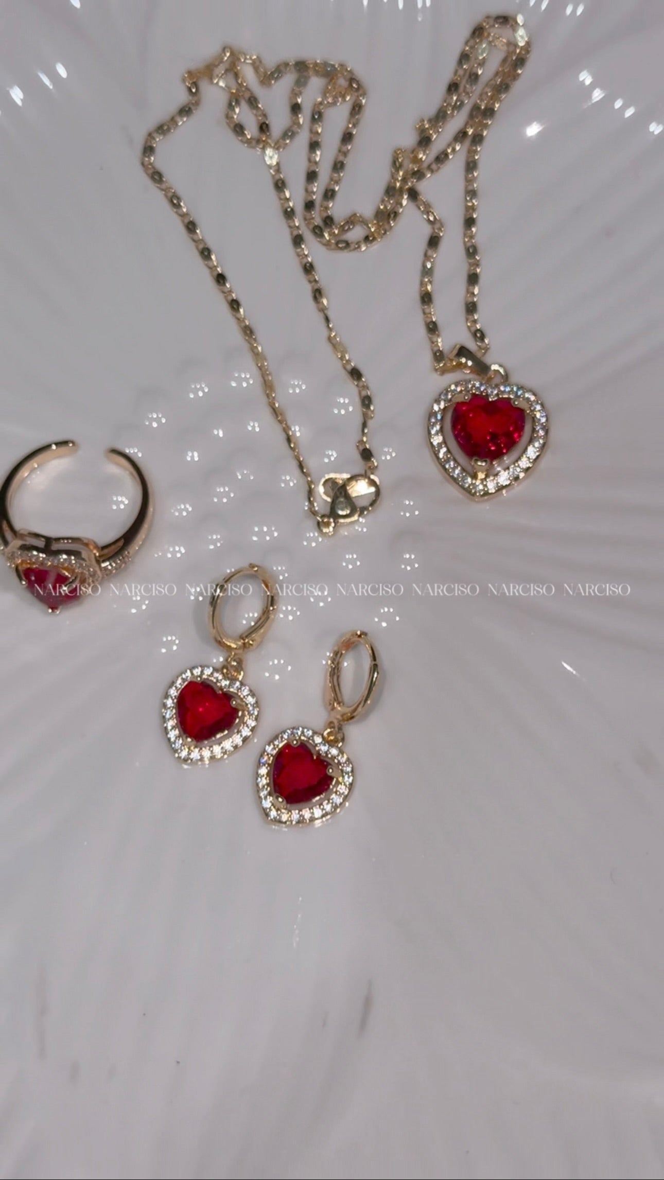 Set de amor rojo