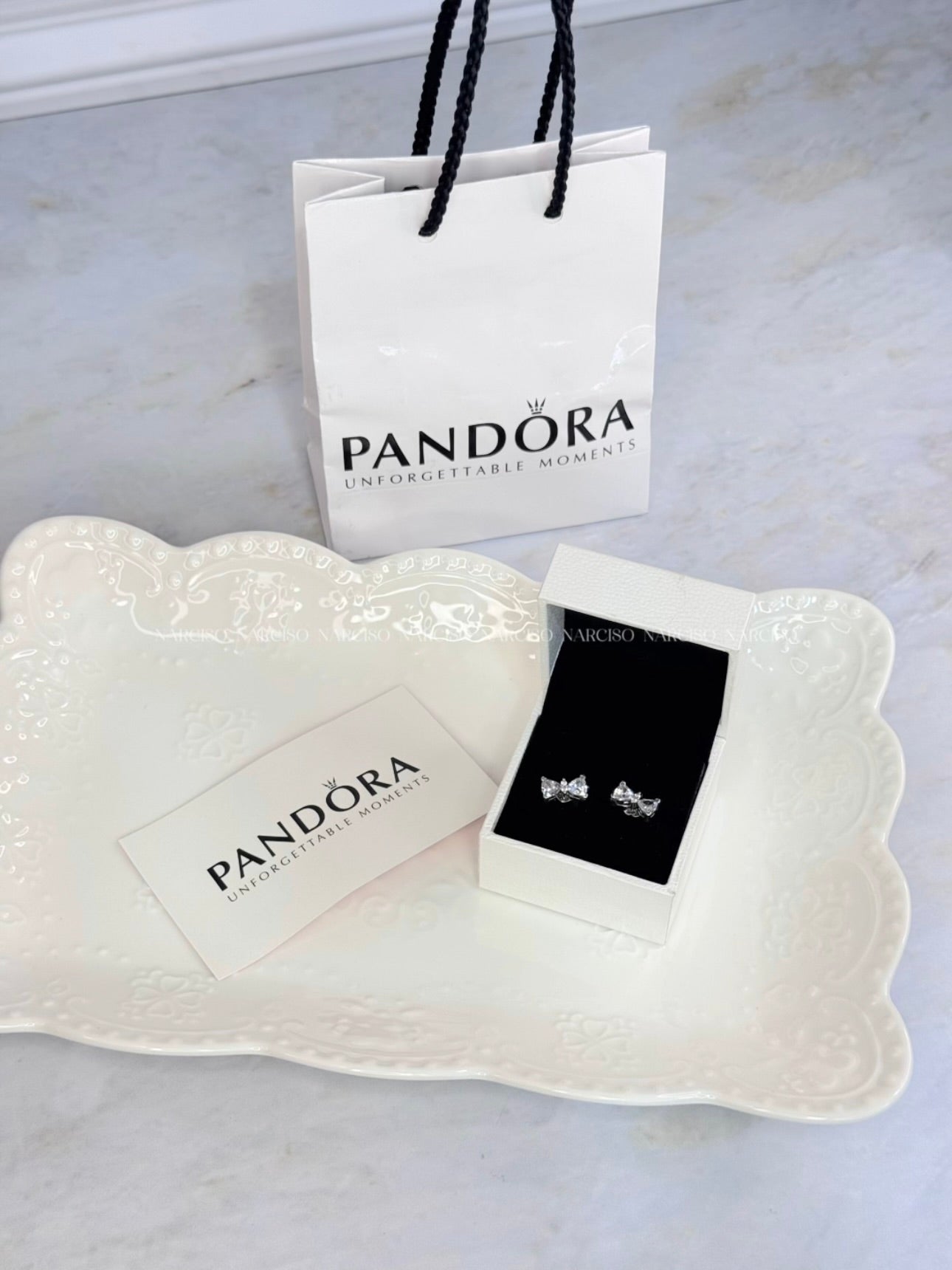 Moñitos Pandora aretes