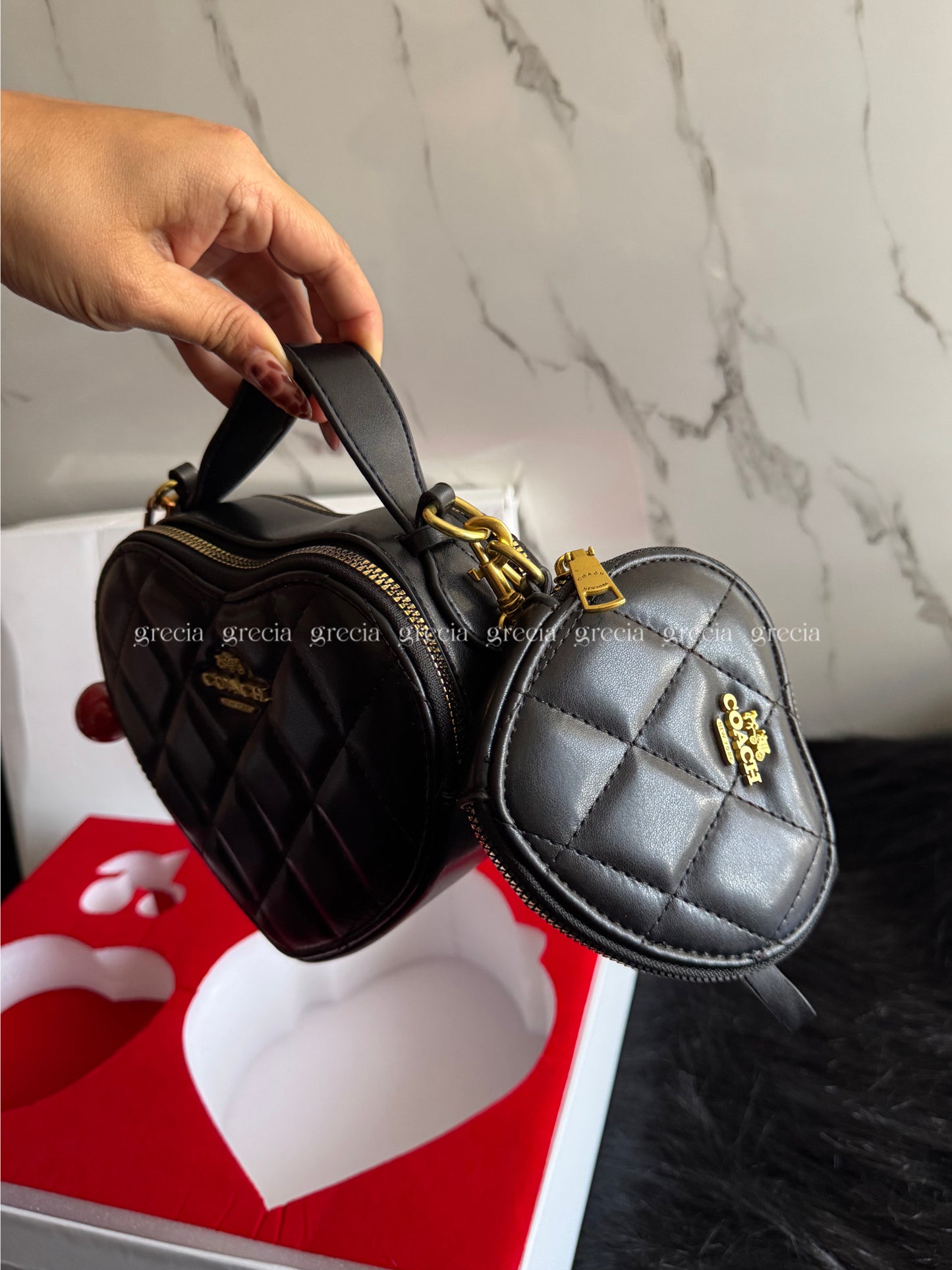 Set Coach corazones