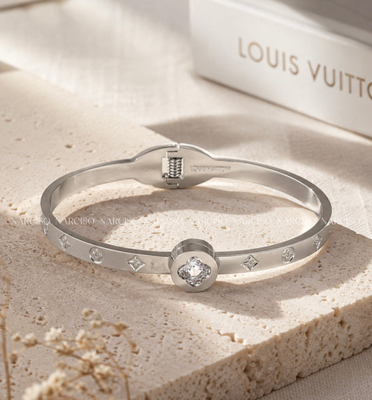 Brazalete Louis Vuitton plateado
