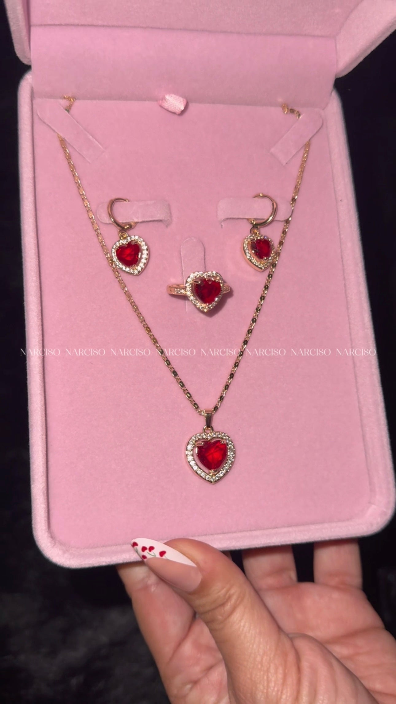 Set de amor rojo