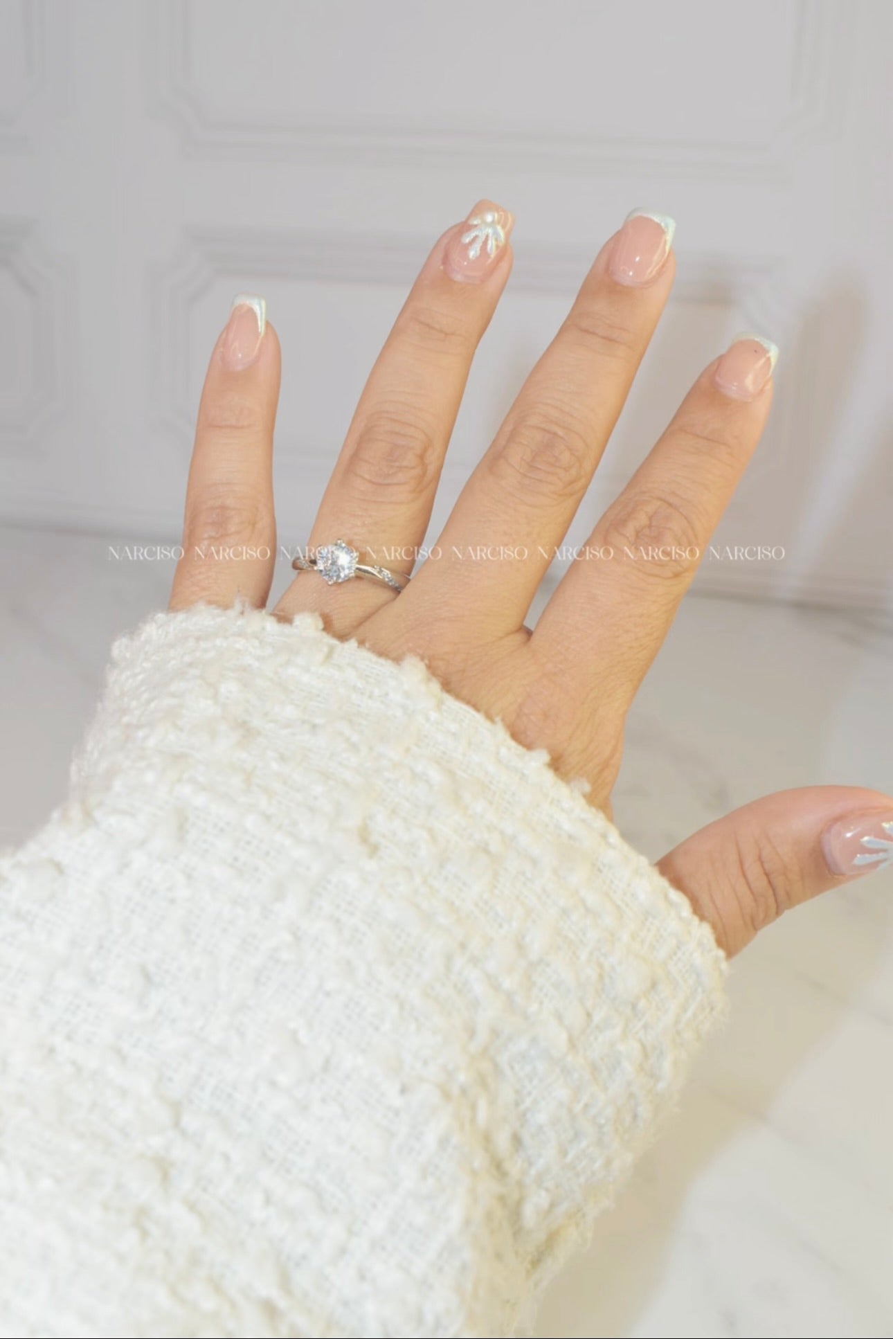 Anillo promesa plateado