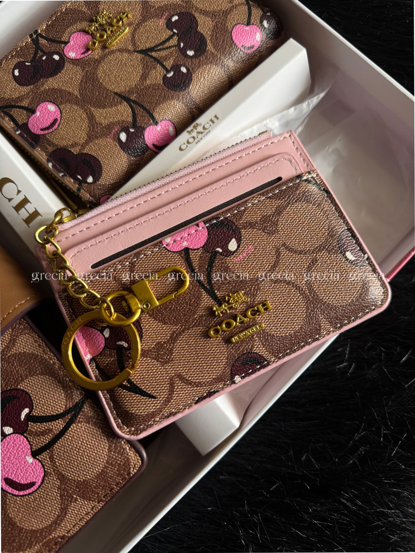 Set Coach café rosa
