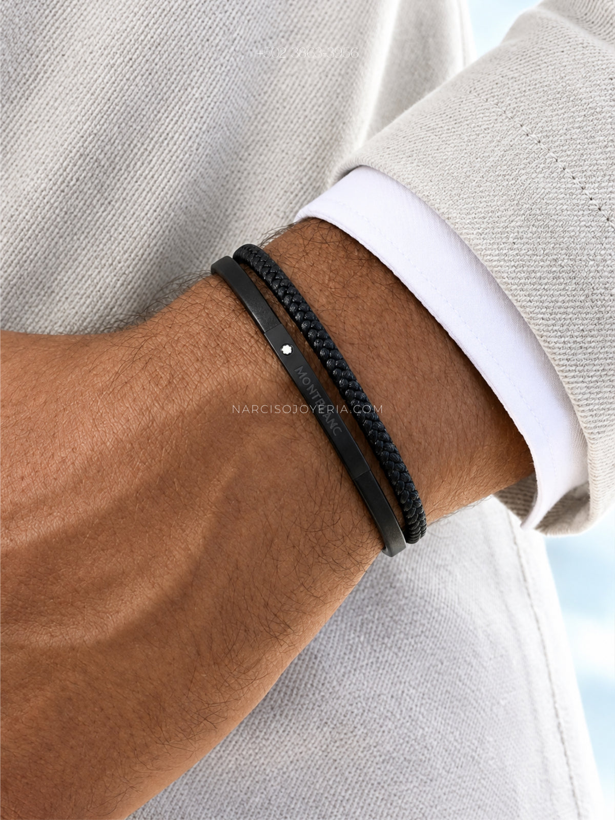 Brazalete Mont Blanc negro