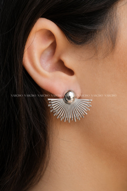 Aretes plateados