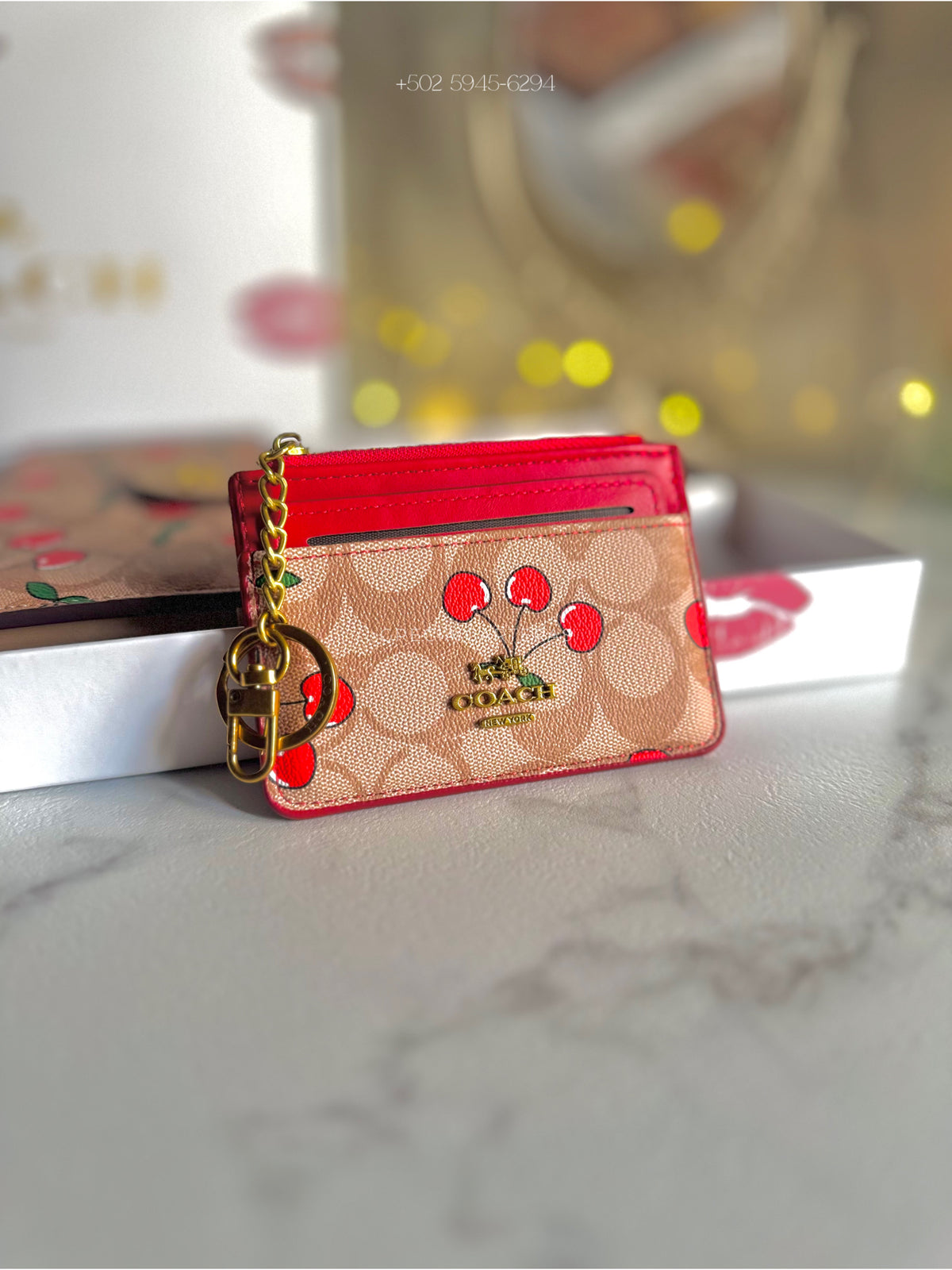 Set Coach café rojo