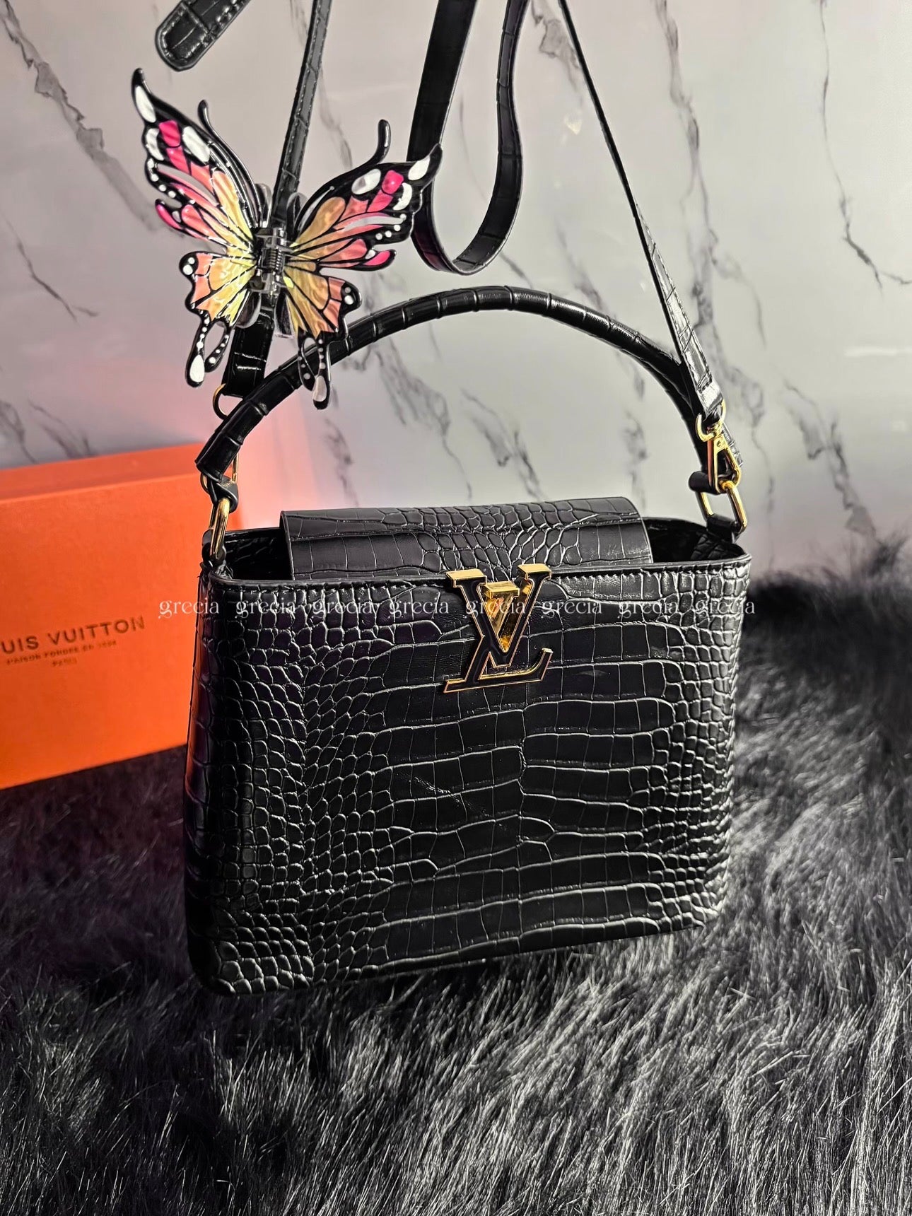 Louis Vuitton Croco negro