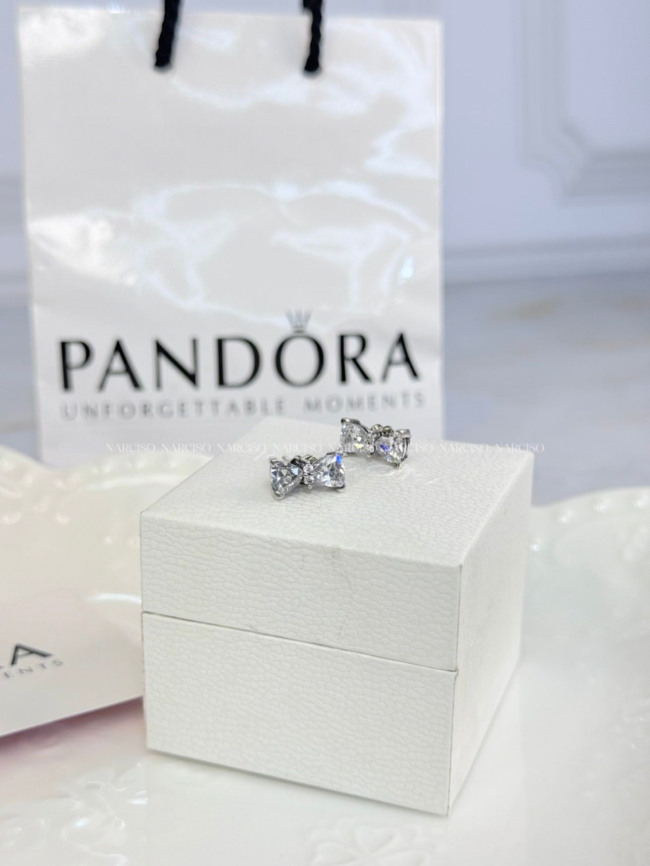 Moñitos Pandora aretes