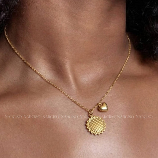 Girasol en collar