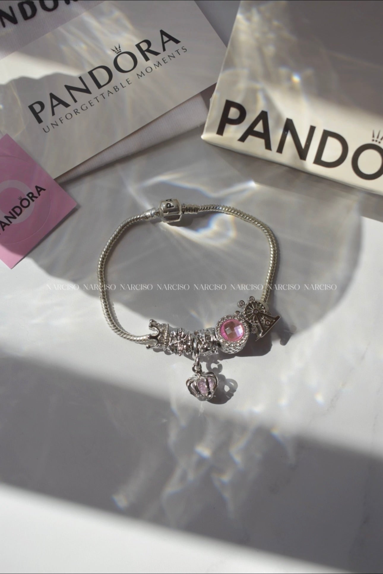 Pandora rosa princesa, feria y magia