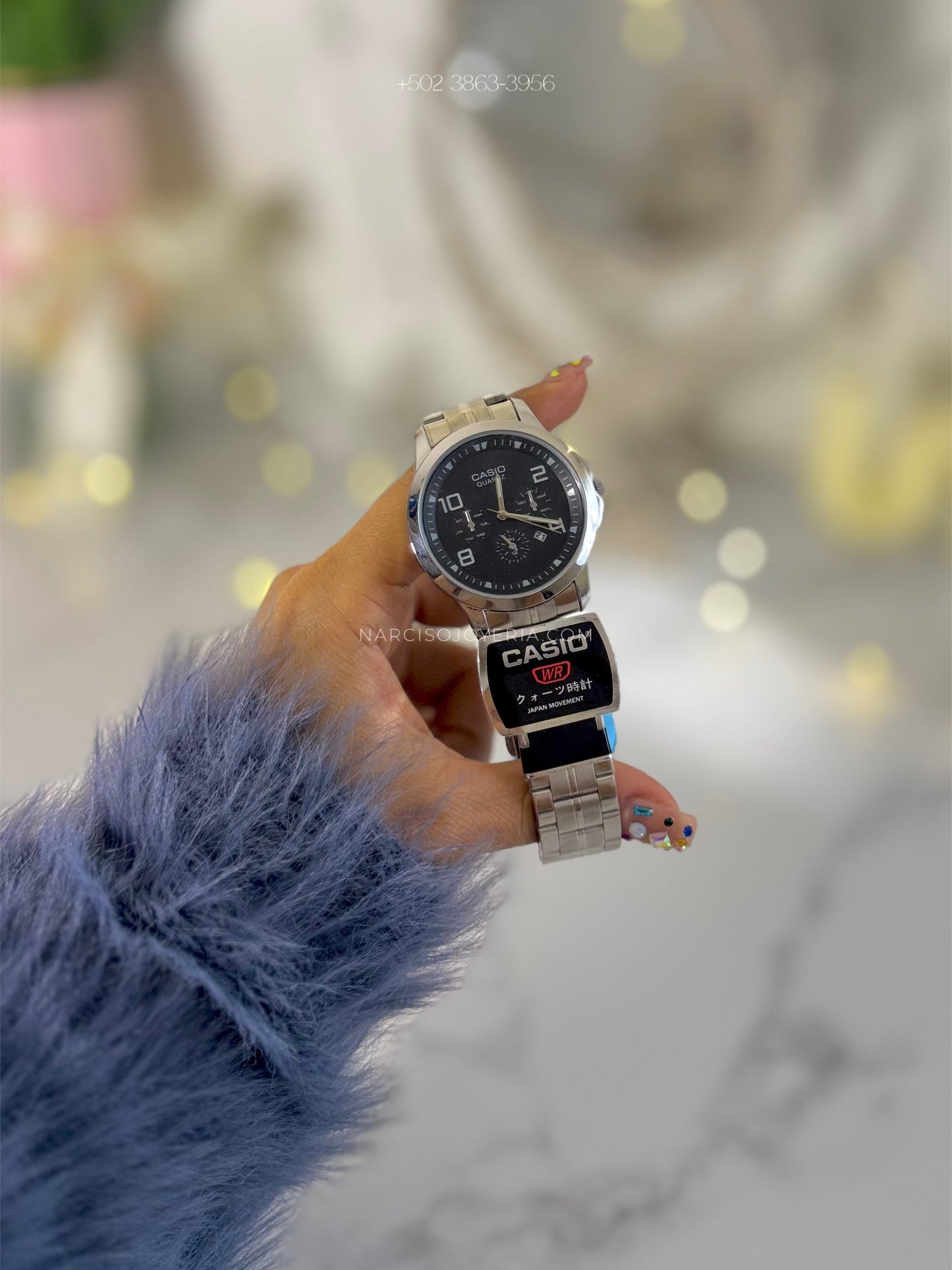 Casio plateado caballero