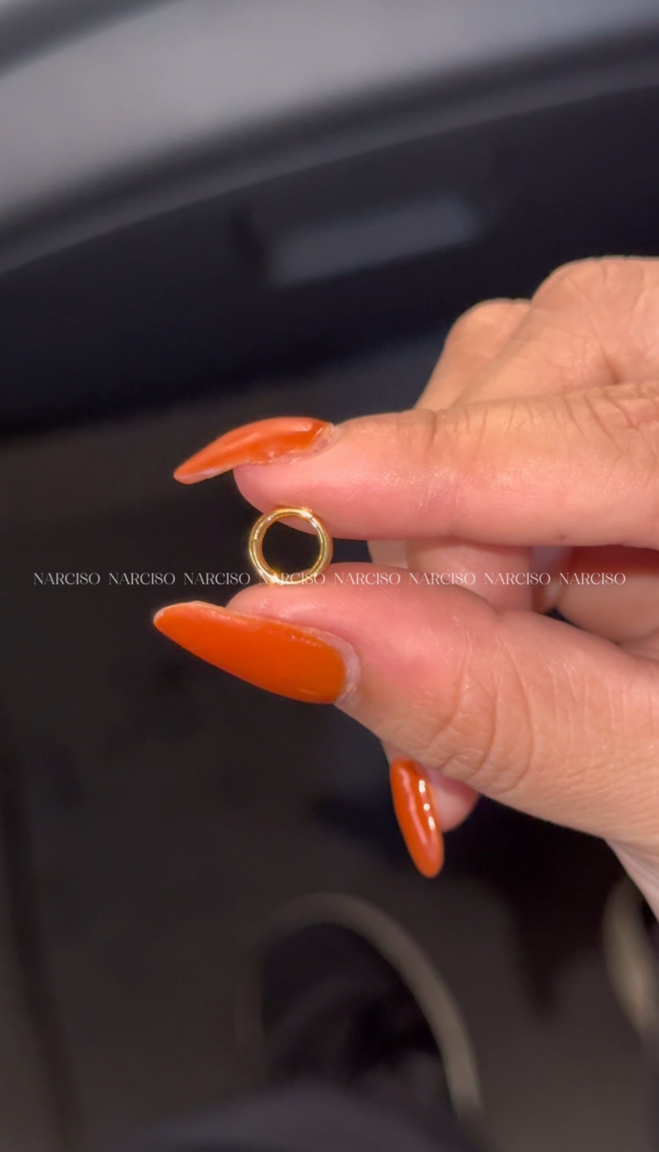 Trío de piercings