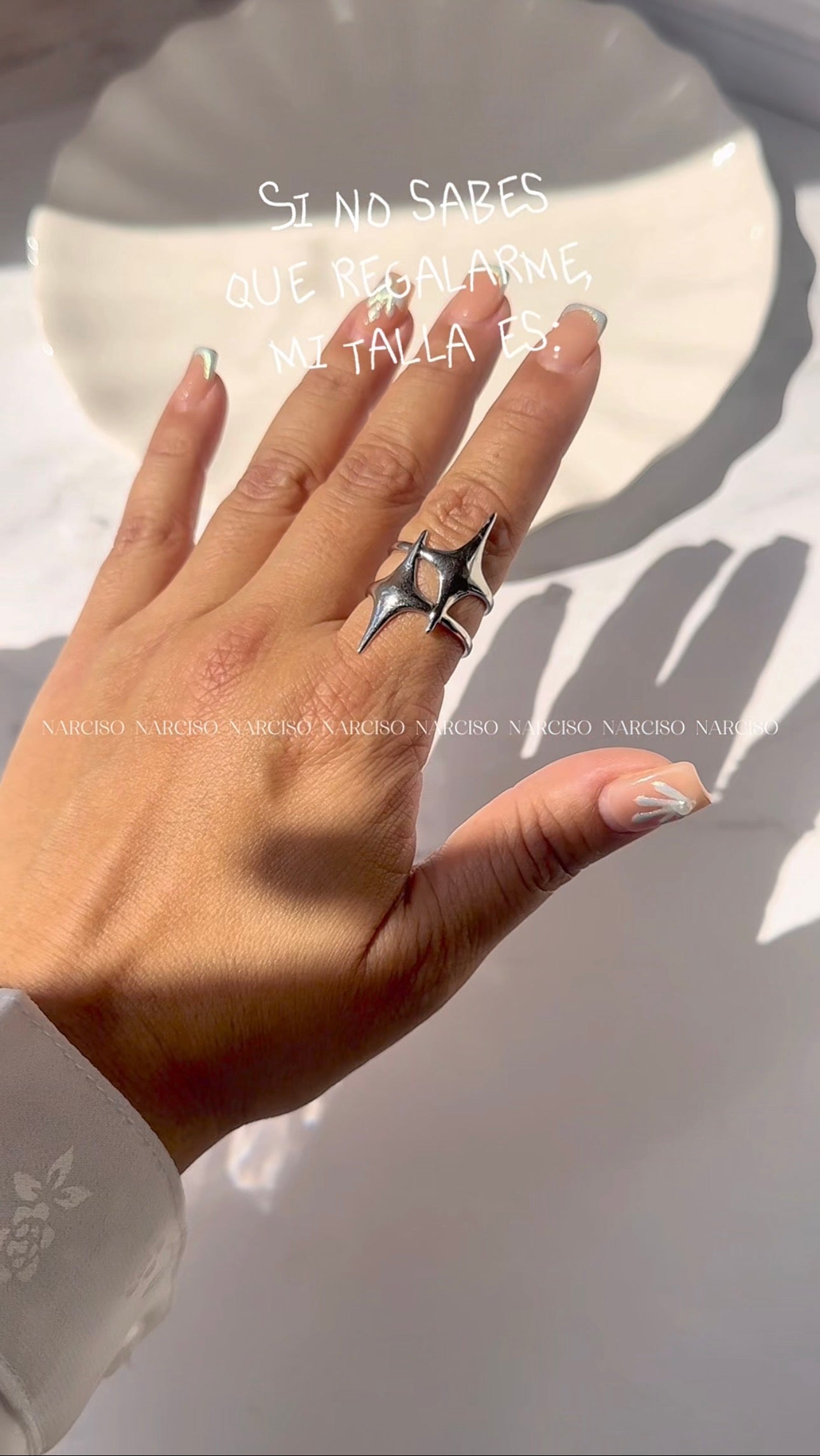 Set de 3 anillos plateados