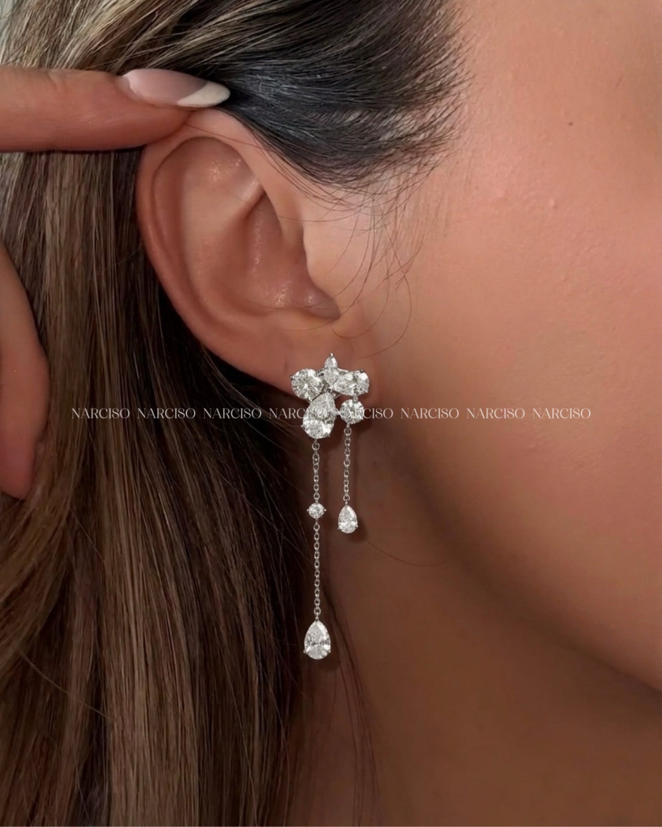 Flores con brillos