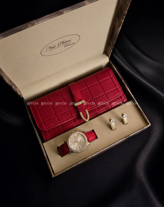 Set para dama en rojo