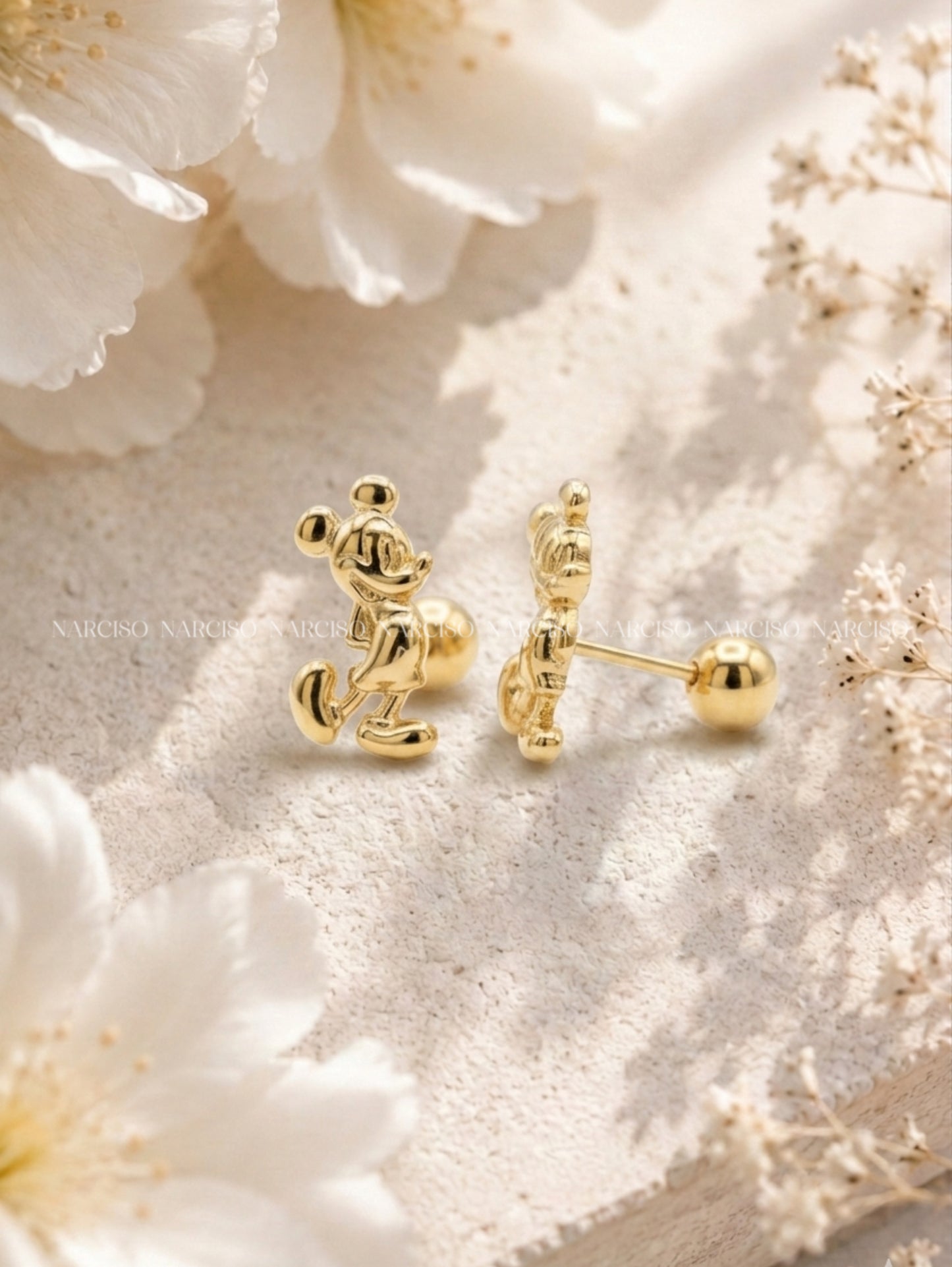 Aretes pequeños Mickey Mouse