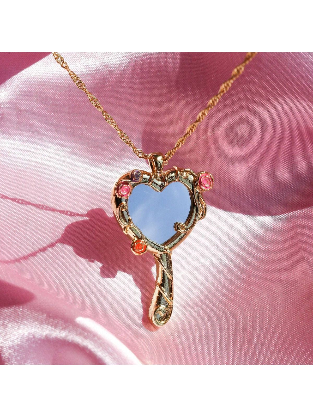 Collar espejo dorado Barbie